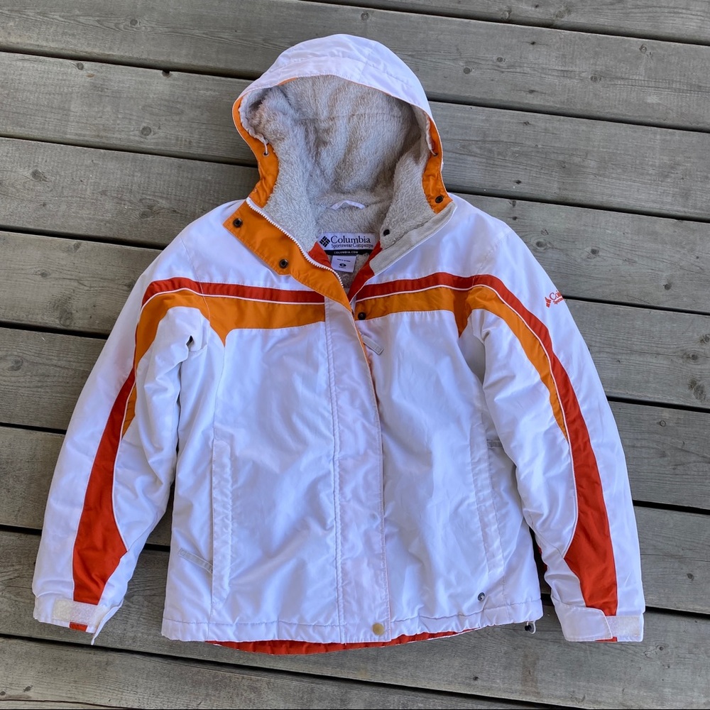 Columbia Orange & White Jacket